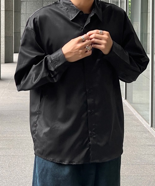 kutir（クティール）の「アソートトロミビックシャツ（シャツ/ブラウス・メンズ・ブラック/グレー/オフホワイト/ブルー・MEDIUM/LARGE）」の20枚目の写真