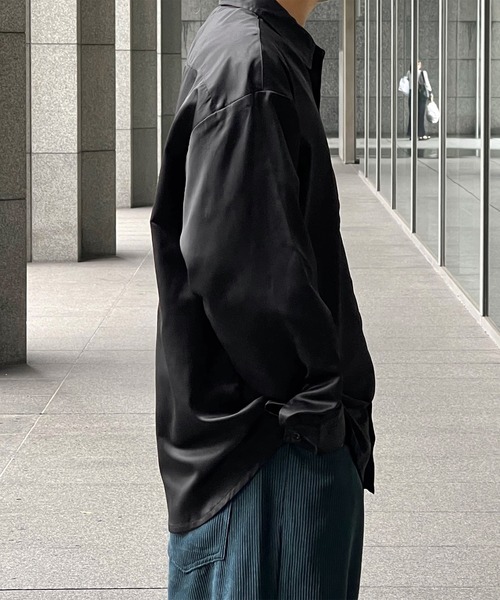 kutir（クティール）の「アソートトロミビックシャツ（シャツ/ブラウス・メンズ・ブラック/グレー/オフホワイト/ブルー・MEDIUM/LARGE）」の21枚目の写真