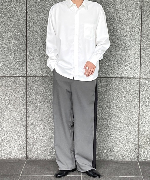 kutir（クティール）の「アソートトロミビックシャツ（シャツ/ブラウス・メンズ・ブラック/グレー/オフホワイト/ブルー・MEDIUM/LARGE）」の5枚目の写真