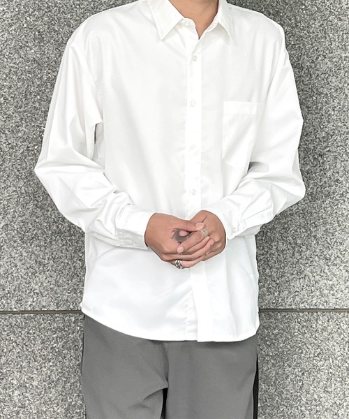 kutir（クティール）の「アソートトロミビックシャツ（シャツ/ブラウス・メンズ・ブラック/グレー/オフホワイト/ブルー・MEDIUM/LARGE）」の9枚目の写真