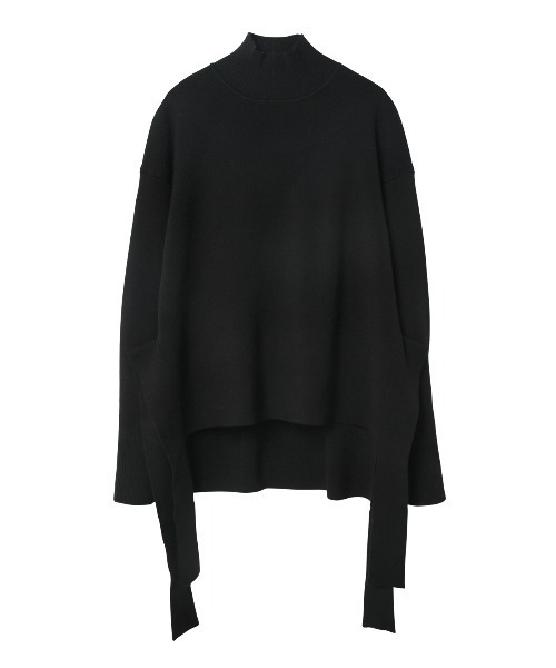 LE CIEL BLEU(ルシェルブルー)の「ウールスムーストップ / Wool Smooth Top(ニット/セーター・レディース・ローズ/ダークグリーン/ブラック・36)」の11枚目の写真