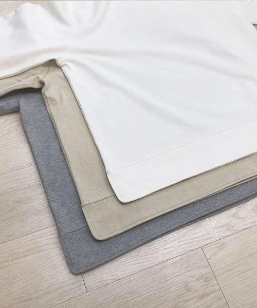 KIIT(キート)の「KIIT キート / LIGHT PILE JARSEY TOPS ライトパイル ラグランスリーブ ジャージトップス トレーナー(セットアップ) / KIO-T93-013(スウェット・メンズ・オフホワイト/杢グレー/ライトベージュ・1/2/3)」の8枚目の写真