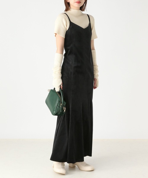 Heather（ヘザー）の「アソートコーデュロイキャミワンピース　168651（ワンピース・レディース・ブラック/ブラウン系その他/ブラウン系その他2・FREE）」の4枚目の写真