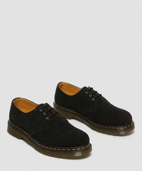 Dr. Martens（ドクターマーチン）の「Dr.Martens/ドクターマーチン/1461 CORDUROY（モカシン/デッキシューズ・メンズ・ブラック・8/10/9）」の2枚目の写真
