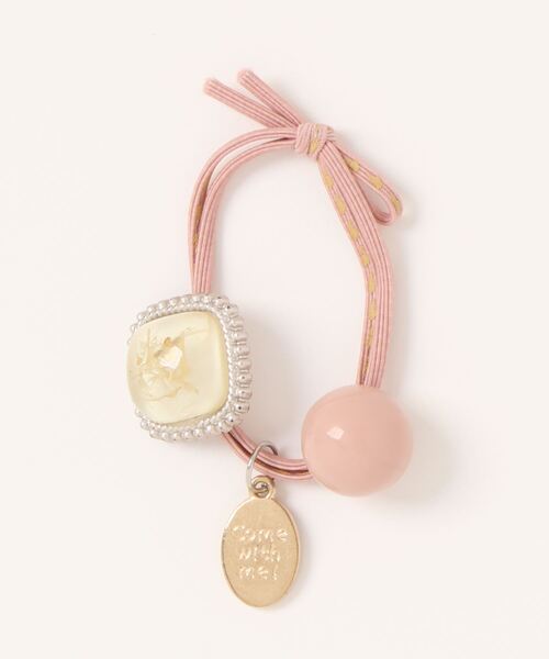 Mayree（メイリー）の「【float】ドライフラワー ボール チャーム ヘアゴム（ヘアゴム・レディース・オレンジ/グリーン/ピンク/パープル系2/パープル/オレンジ系1・FREE）」の19枚目の写真