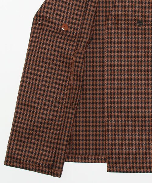 Settimissimo（セッティミッシモ）の「千鳥格子ジャガードジレ【セットアップ着用可】（ベスト・レディース・ブラウン/ベージュ・M）」の4枚目の写真