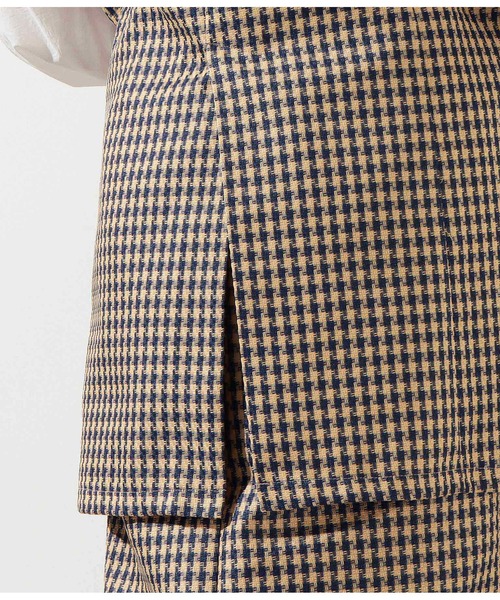 Settimissimo（セッティミッシモ）の「千鳥格子ジャガードジレ【セットアップ着用可】（ベスト・レディース・ブラウン/ベージュ・M）」の15枚目の写真