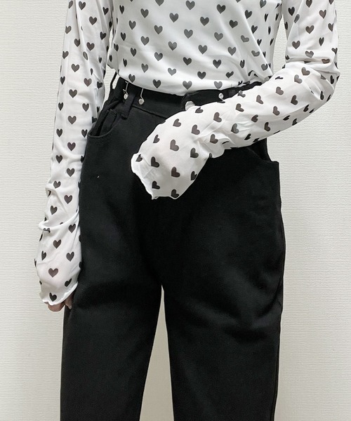 cuorequal(クオレコール)の「サイズ調節可能ブラックデニム(デニムパンツ・レディース・ブラック・MEDIUM)」の2枚目の写真