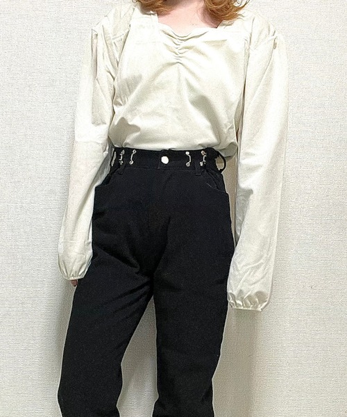 cuorequal(クオレコール)の「サイズ調節可能ブラックデニム(デニムパンツ・レディース・ブラック・MEDIUM)」の8枚目の写真