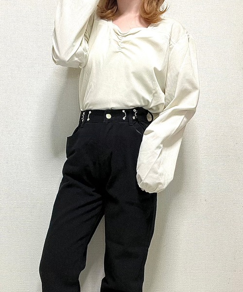 cuorequal(クオレコール)の「サイズ調節可能ブラックデニム(デニムパンツ・レディース・ブラック・MEDIUM)」の9枚目の写真