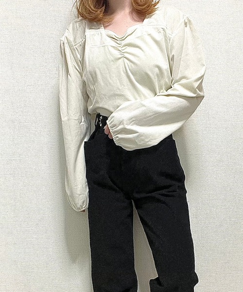 cuorequal(クオレコール)の「サイズ調節可能ブラックデニム(デニムパンツ・レディース・ブラック・MEDIUM)」の11枚目の写真