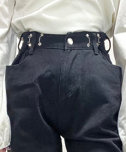 cuorequal(クオレコール)の「サイズ調節可能ブラックデニム(デニムパンツ・レディース・ブラック・MEDIUM)」の15枚目の写真