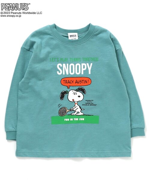 PEANUTS(ピーナッツ)の「PEANUTSコラボ カラフルTシャツ(Tシャツ/カットソー・キッズ・ブルー/グレー/オフホワイト/グリーン/レッド/チャコール/イエロー・80/90/100/110/120)」の6枚目の写真