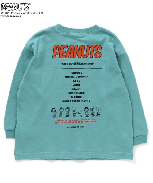 PEANUTS(ピーナッツ)の「PEANUTSコラボ カラフルTシャツ(Tシャツ/カットソー・キッズ・ブルー/グレー/オフホワイト/グリーン/レッド/チャコール/イエロー・80/90/100/110/120)」の8枚目の写真