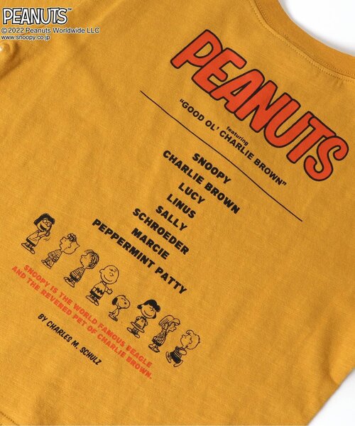 PEANUTS(ピーナッツ)の「PEANUTSコラボ カラフルTシャツ(Tシャツ/カットソー・キッズ・ブルー/グレー/オフホワイト/グリーン/レッド/チャコール/イエロー・80/90/100/110/120)」の9枚目の写真