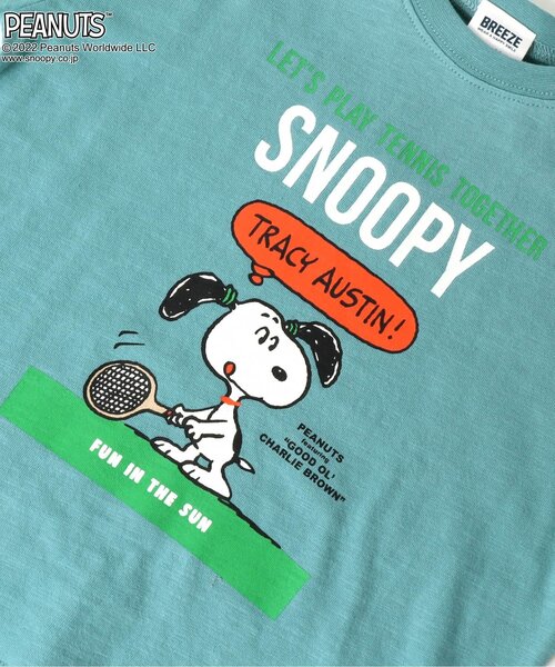 PEANUTS(ピーナッツ)の「PEANUTSコラボ カラフルTシャツ(Tシャツ/カットソー・キッズ・ブルー/グレー/オフホワイト/グリーン/レッド/チャコール/イエロー・80/90/100/110/120)」の14枚目の写真