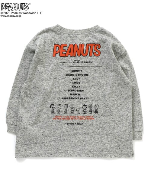 PEANUTS(ピーナッツ)の「PEANUTSコラボ カラフルTシャツ(Tシャツ/カットソー・キッズ・ブルー/グレー/オフホワイト/グリーン/レッド/チャコール/イエロー・80/90/100/110/120)」の22枚目の写真