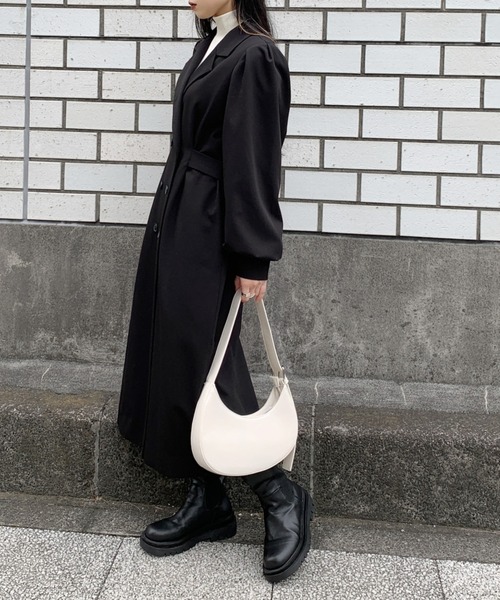 LVEU.（ラブユ.）の「【ORIGINAL】Puff shoulder long coat / パフ