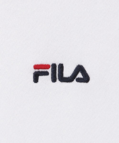 FILA(フィラ)の「FILA フィラ 裏起毛ワンポイントロゴ刺繍トレーナー(スウェット・メンズ・ブルーグレー/カーキ/グレー/ネイビー/ホワイト/ブラック・M/L/XL)」の20枚目の写真