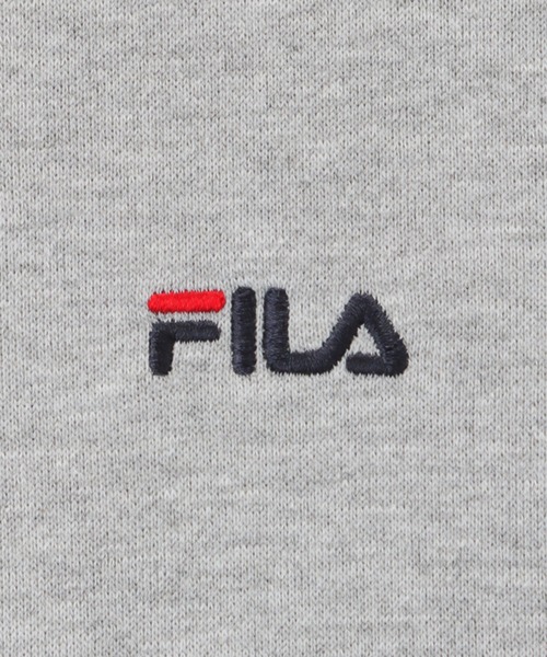 FILA(フィラ)の「FILA フィラ 裏起毛ワンポイントロゴ刺繍トレーナー(スウェット・メンズ・ブルーグレー/カーキ/グレー/ネイビー/ホワイト/ブラック・M/L/XL)」の8枚目の写真