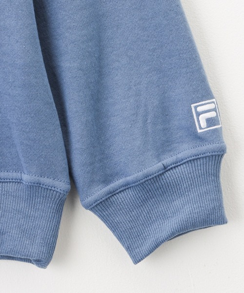 FILA(フィラ)の「FILA フィラ 裏起毛ワンポイントロゴ刺繍トレーナー(スウェット・メンズ・ブルーグレー/カーキ/グレー/ネイビー/ホワイト/ブラック・M/L/XL)」の15枚目の写真