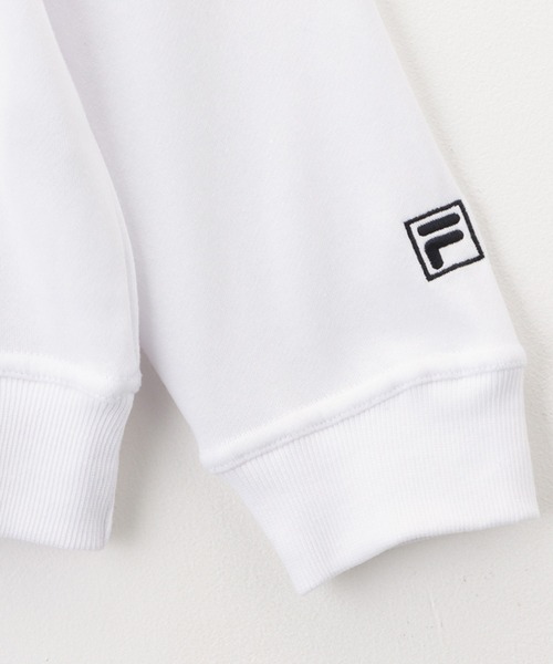 FILA(フィラ)の「FILA フィラ 裏起毛ワンポイントロゴ刺繍トレーナー(スウェット・メンズ・ブルーグレー/カーキ/グレー/ネイビー/ホワイト/ブラック・M/L/XL)」の12枚目の写真