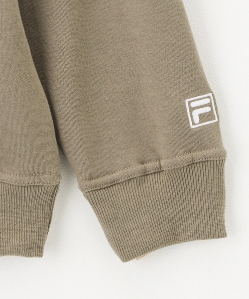 FILA(フィラ)の「FILA フィラ 裏起毛ワンポイントロゴ刺繍トレーナー(スウェット・メンズ・ブルーグレー/カーキ/グレー/ネイビー/ホワイト/ブラック・M/L/XL)」の9枚目の写真