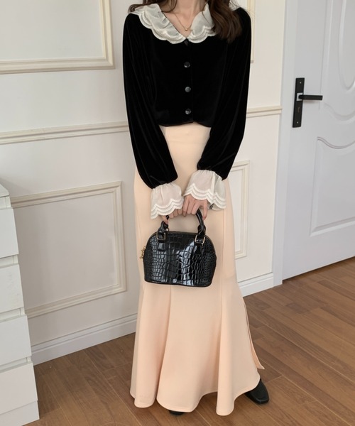 ECLIN(エクラン)の「スリットマーメイドロングスカート(スカート・レディース・ブラック/グレー/ブラウン/ベージュ/グリーン・S/M/L)」の12枚目の写真