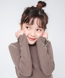 BRANSHES | 【もちもちニットソー】配色メロウ長袖Tシャツ(Tシャツ/カットソー)