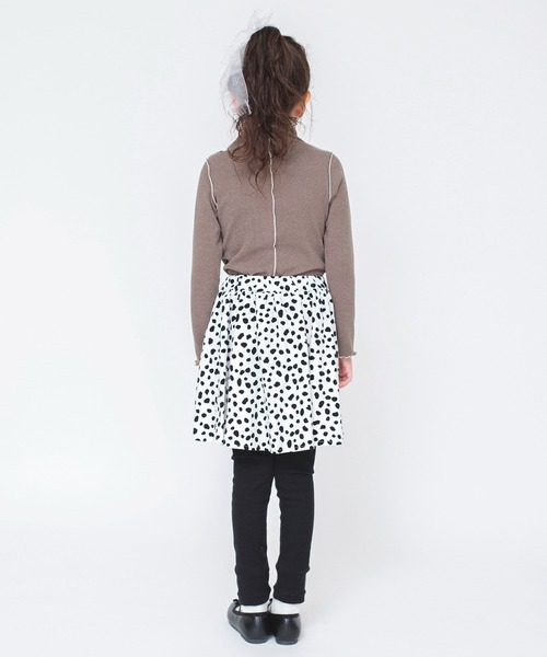 BRANSHES（ブランシェス）の「【もちもちニットソー】配色メロウ長袖Tシャツ ロンT<br>（Tシャツ/カットソー・キッズ・アイボリー/ブラウン/チャコールグレー/ピンク・140/130/100/150/110/120）」の14枚目の写真