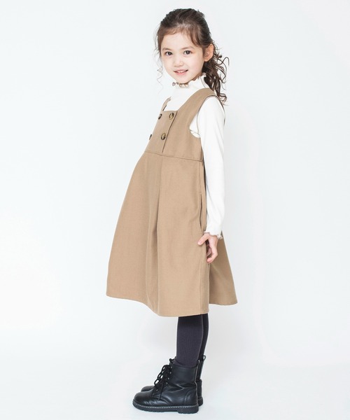 BRANSHES（ブランシェス）の「【もちもちニットソー】配色メロウ長袖Tシャツ ロンT<br>（Tシャツ/カットソー・キッズ・アイボリー/ブラウン/チャコールグレー/ピンク・140/130/100/150/110/120）」の19枚目の写真