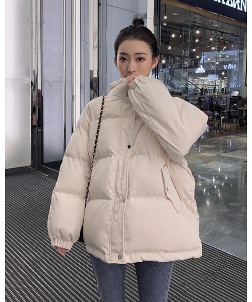 Ritzy（リッツィー）の「エコダウンボリュームジャケット（ダウンジャケット/コート・レディース・パープル/ブルー/ブラック/ホワイト・M/L/XL）」の2枚目の写真