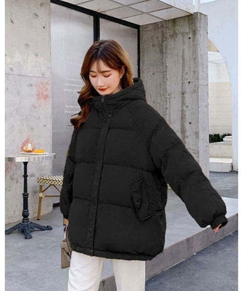 Ritzy（リッツィー）の「エコダウンボリュームジャケット（ダウンジャケット/コート・レディース・パープル/ブルー/ブラック/ホワイト・M/L/XL）」の3枚目の写真