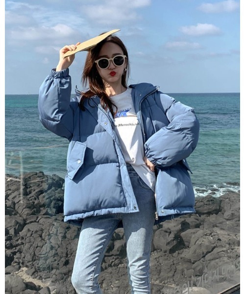 Ritzy（リッツィー）の「エコダウンボリュームジャケット（ダウンジャケット/コート・レディース・パープル/ブルー/ブラック/ホワイト・M/L/XL）」の6枚目の写真