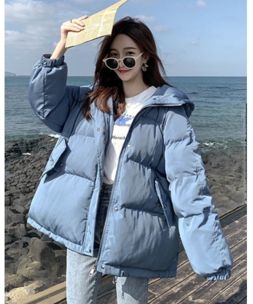 Ritzy（リッツィー）の「エコダウンボリュームジャケット（ダウンジャケット/コート・レディース・パープル/ブルー/ブラック/ホワイト・M/L/XL）」の7枚目の写真