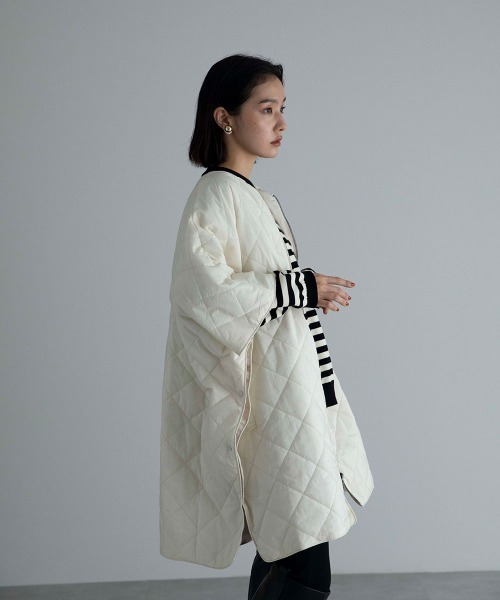 marjour（マージュール）の「PADDING PONCHO（その他アウター・レディース・テラコッタ/ホワイト系/ベージュ・M）」の16枚目の写真