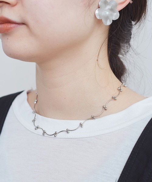 fig Ｌondon（フィグロンドン）の「chic chain　necklace（ネックレス・レディース・シルバー/ゴールド・FREE）」の2枚目の写真