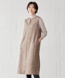 【洗える】ダンボールスエード ジャンパースカート