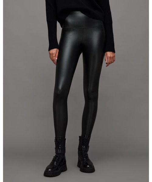 ALLSAINTS（オールセインツ）の「CORA HIGH-RISE SKINNY FIT FAUX LEGGINGS | CORA ハイライズ スキニー フィット フェイク レギンス（その他パンツ・レディース・ブラック・10/6/8/4/12）」の15枚目の写真