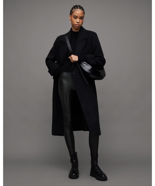 ALLSAINTS（オールセインツ）の「CORA HIGH-RISE SKINNY FIT FAUX LEGGINGS | CORA ハイライズ スキニー フィット フェイク レギンス（その他パンツ・レディース・ブラック・10/6/8/4/12）」の14枚目の写真