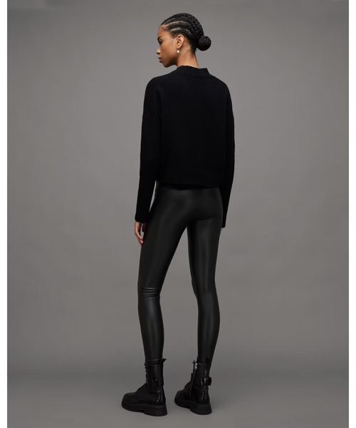ALLSAINTS（オールセインツ）の「CORA HIGH-RISE SKINNY FIT FAUX LEGGINGS | CORA ハイライズ スキニー フィット フェイク レギンス（その他パンツ・レディース・ブラック・10/6/8/4/12）」の12枚目の写真