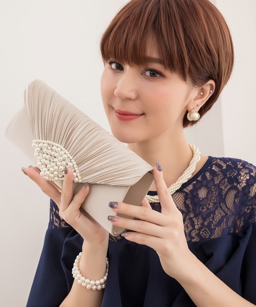 DRESS PLUS(ドレスプラス)の「パーティーバッグ パーティー バッグ(クラッチバッグ・レディース・ブラック/ピンク/ベージュ/シルバー/レッド・フリー)」の22枚目の写真