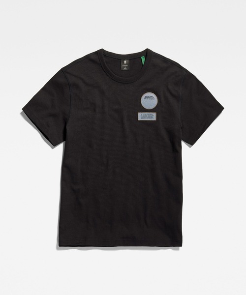 G-STAR(ジースター)の「BADGES T-SHIRT/ロゴT/ワッペン(Tシャツ/カットソー・メンズ・ダークブラック/ホワイト・MEDIUM/SMALL/LARGE/X-LARGE/X-SMALL)」の11枚目の写真
