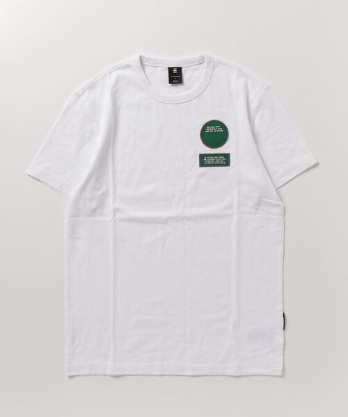 G-STAR(ジースター)の「BADGES T-SHIRT/ロゴT/ワッペン(Tシャツ/カットソー・メンズ・ダークブラック/ホワイト・MEDIUM/SMALL/LARGE/X-LARGE/X-SMALL)」の13枚目の写真