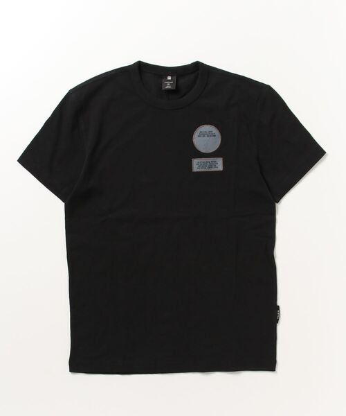 G-STAR(ジースター)の「BADGES T-SHIRT/ロゴT/ワッペン(Tシャツ/カットソー・メンズ・ダークブラック/ホワイト・MEDIUM/SMALL/LARGE/X-LARGE/X-SMALL)」の14枚目の写真