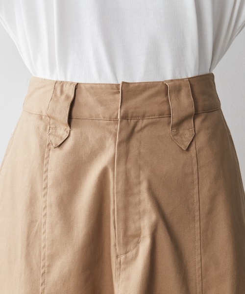 CHIC STYLE(シックスタイル)の「 綿100%フレアチノマキシスカート <大きいサイズ有>シックスタイル(スカート・レディース・ネイビー/ベージュ・M/L/LL/3L/4L/5L)」の18枚目の写真