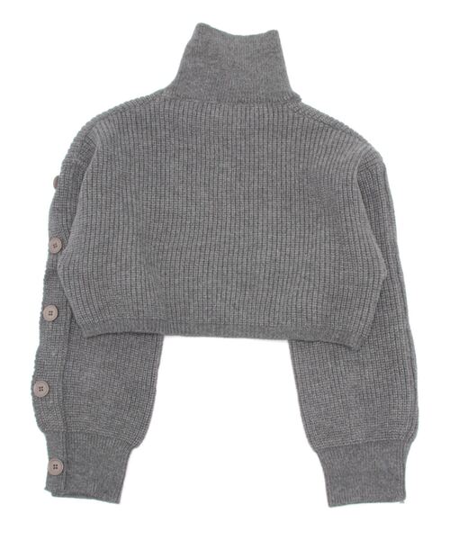 esutoreja（エストレジャ）の「ボタンドスリーブショートニット（ニット/セーター・レディース・グレー/レッド系/ブラック・FREE）」の16枚目の写真