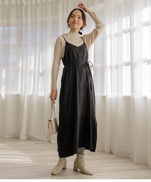 flower（フラワー）の「スパークルリブニット2（ニット/セーター・レディース・アイボリー/グリーン/ピンク・FREE）」の5枚目の写真