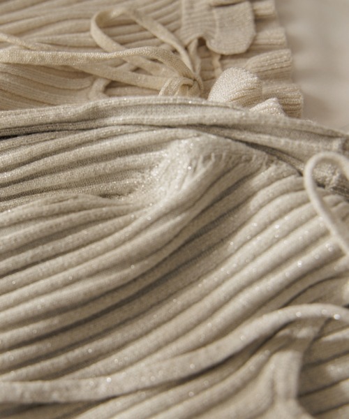 flower（フラワー）の「スパークルリブニット2（ニット/セーター・レディース・アイボリー/グリーン/ピンク・FREE）」の16枚目の写真