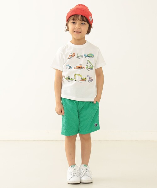 BEAMS mini（ビームスミニ）の「BEAMS mini / ワーキングカー Tシャツ 23SS（90～130cm）（Tシャツ/カットソー・キッズ・その他/オフホワイト/ブルー・130/110/120/90/100）」の14枚目の写真